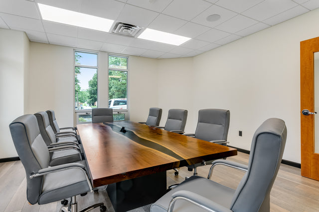 Black Walnut Live Edge River Epoxy Dining Table