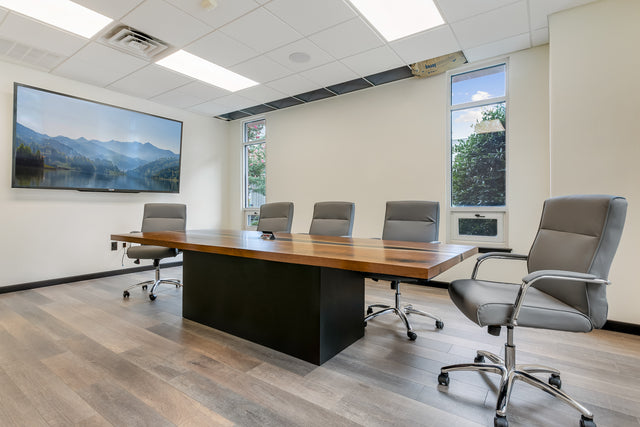 Black Walnut Live Edge River Epoxy Dining Table