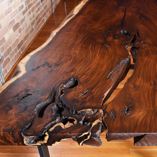 Single Slab Rosewood Dining Table