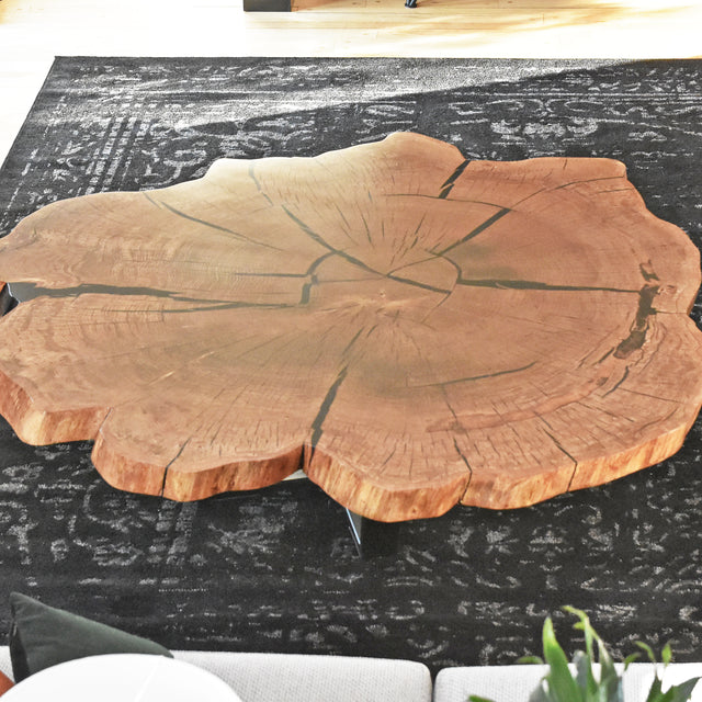 Live Edge White Oak Coffee Table