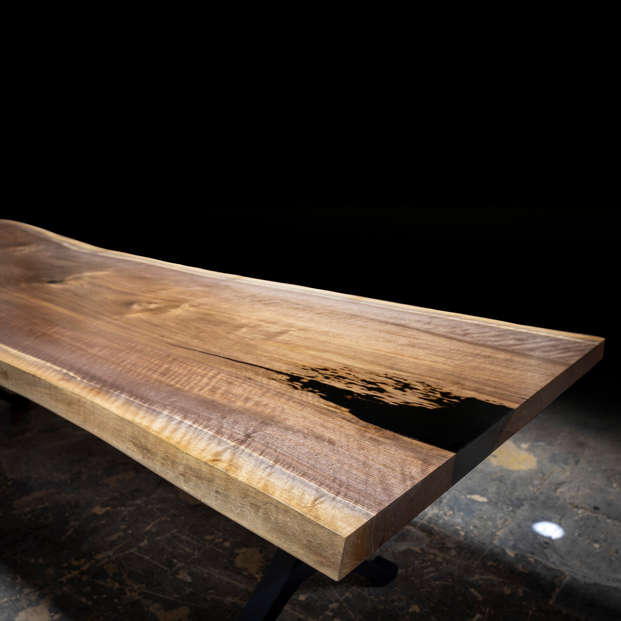 Product image 2: Black Walnut Single Slab Live Edge Dining Table 4