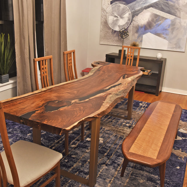 Single Slab Rosewood Dining Table