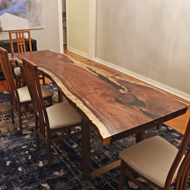 Single Slab Rosewood Dining Table