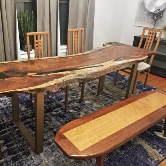 Single Slab Rosewood Dining Table