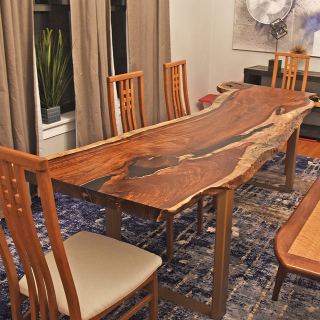 Single Slab Rosewood Dining Table