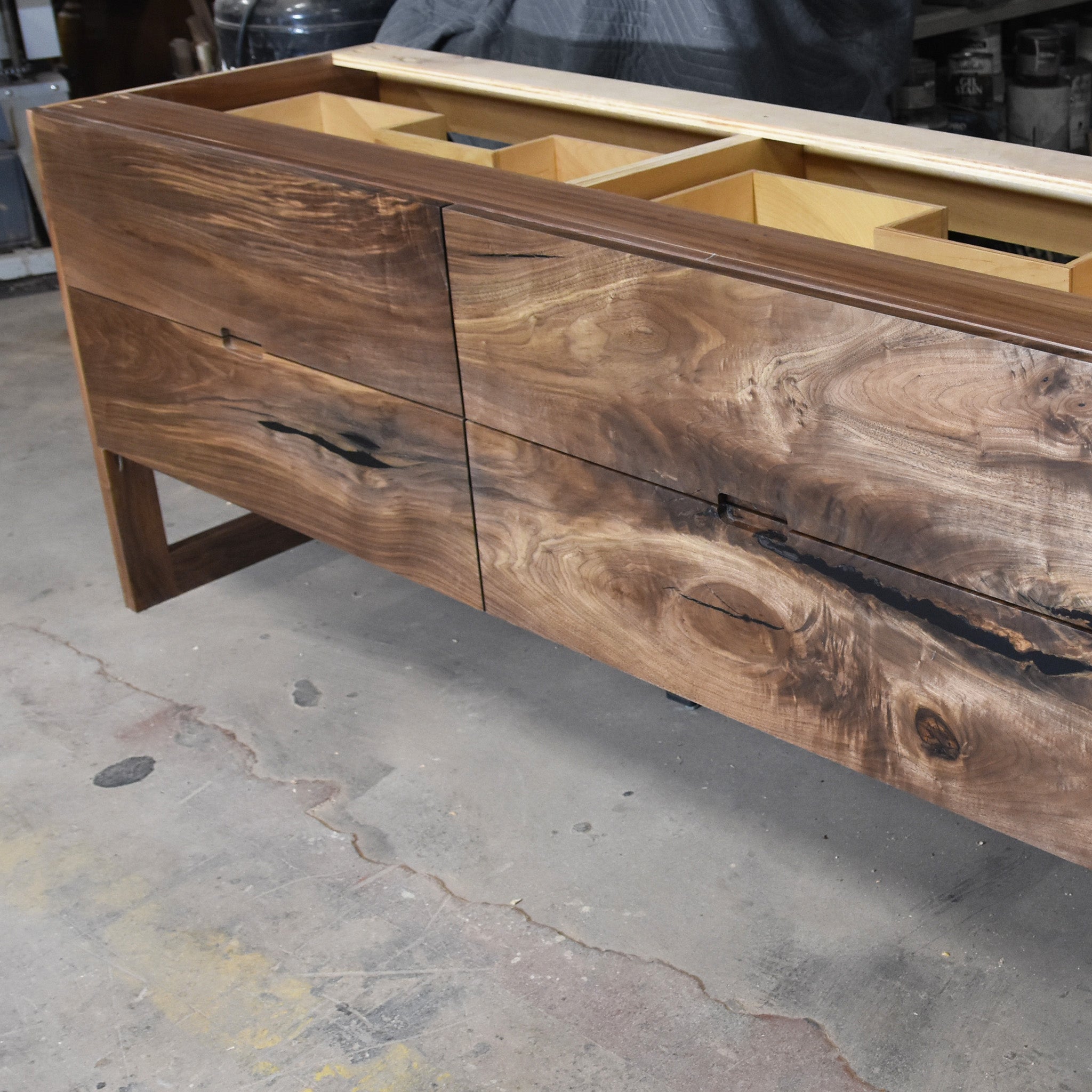 Product image 2: Custom Black Walnut bathroom Vanity Cabinet 1