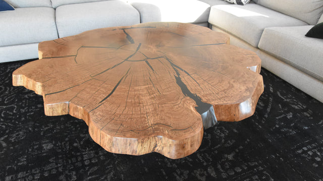 Live Edge White Oak Coffee Table