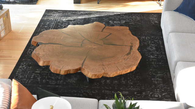 Live Edge White Oak Coffee Table
