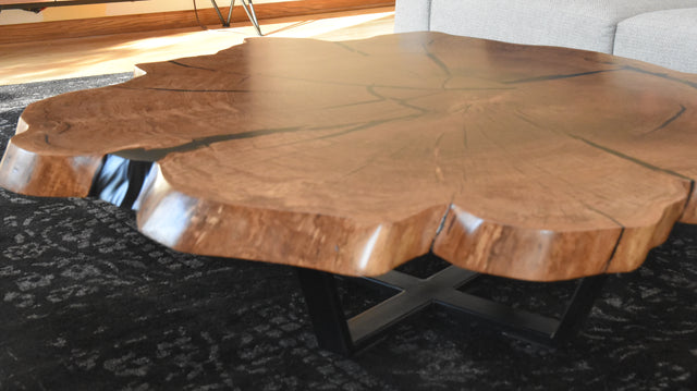 Live Edge White Oak Coffee Table