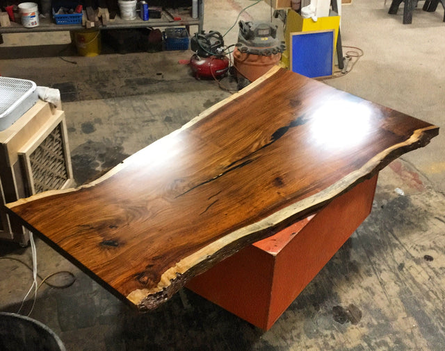Single Slab Rosewood Table