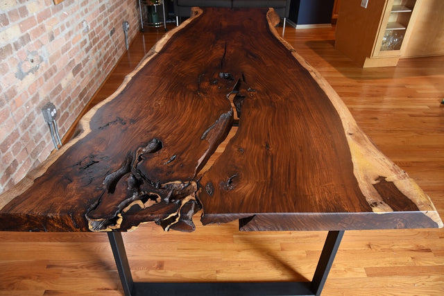 Single Slab Rosewood Dining Table