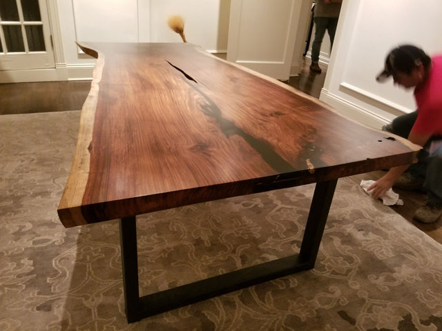 Single Slab Rosewood Table