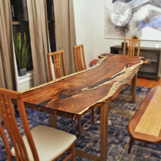 Single Slab Rosewood Dining Table
