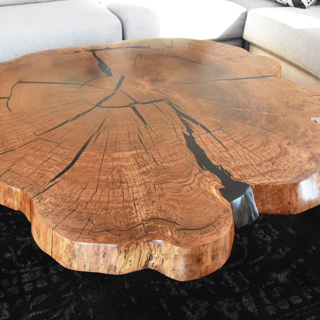 Live Edge White Oak Coffee Table