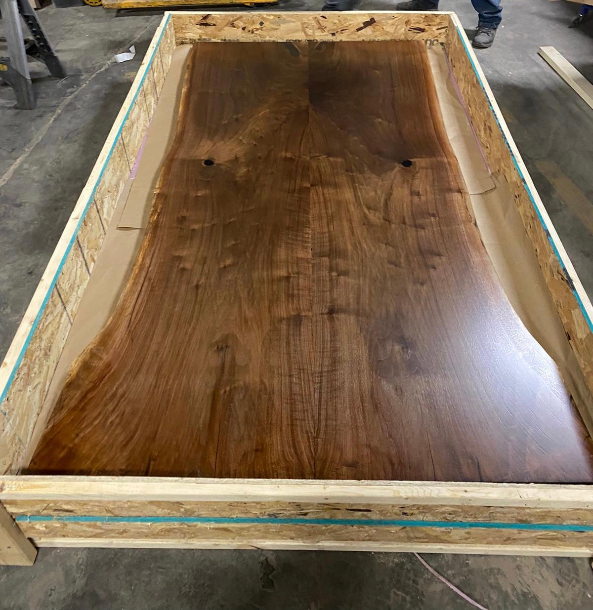 Product image 4: Black Walnut Book Matched Live Edge Dining Table