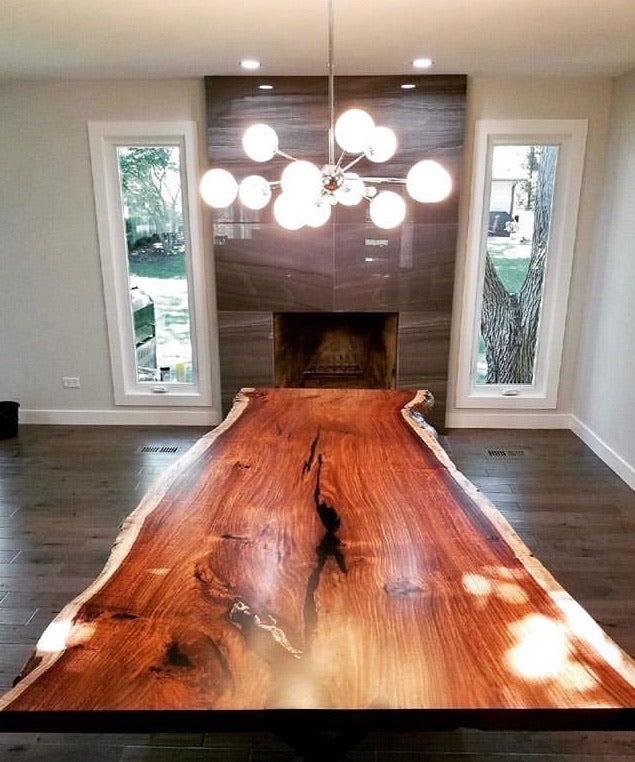 Single Slab Rosewood Table