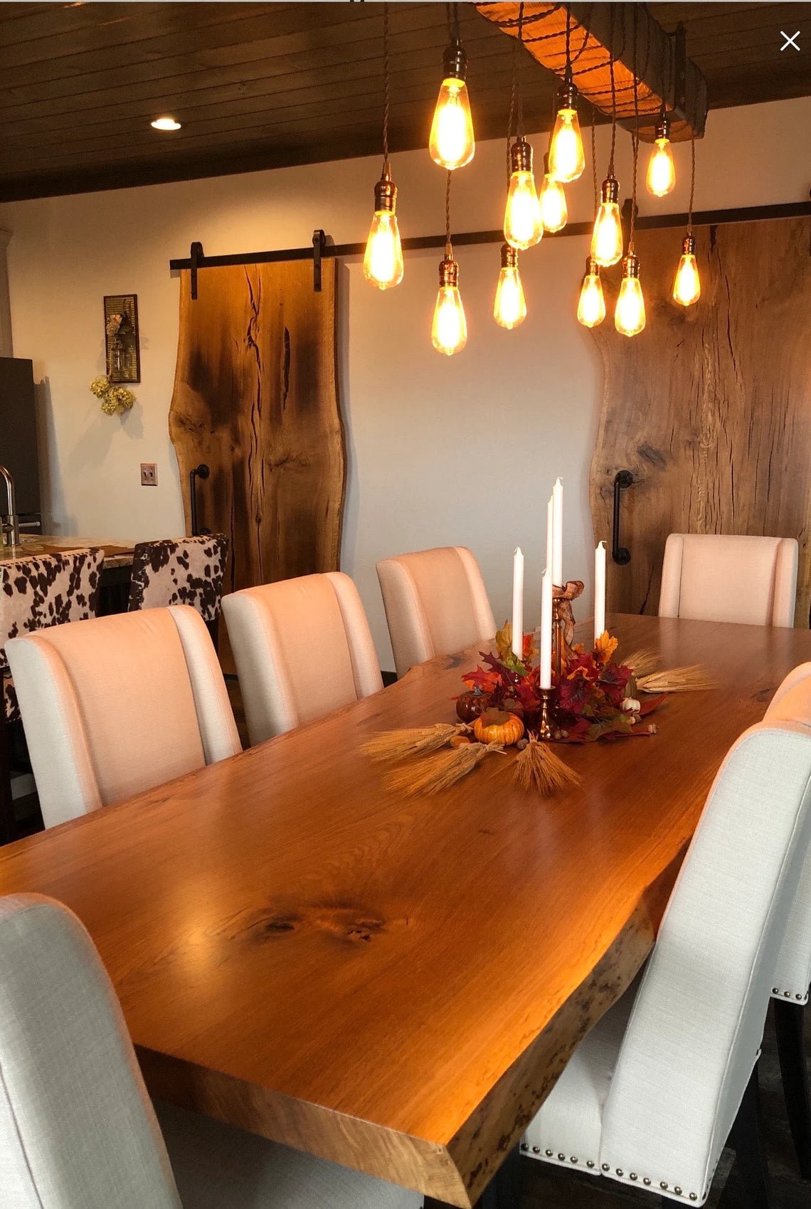 Product image 4: Oak Live Edge Dining Table