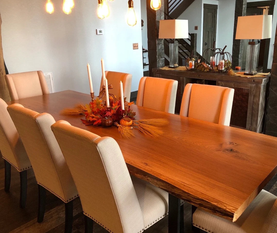Product image 3: Oak Live Edge Dining Table