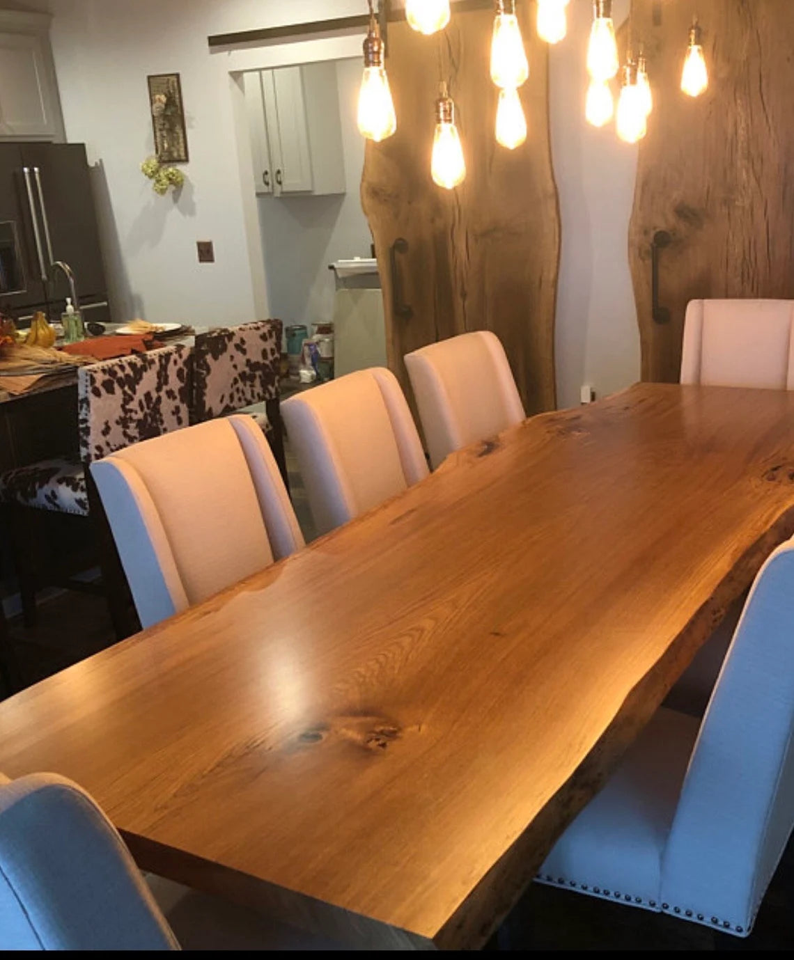 Product image 2: Oak Live Edge Dining Table