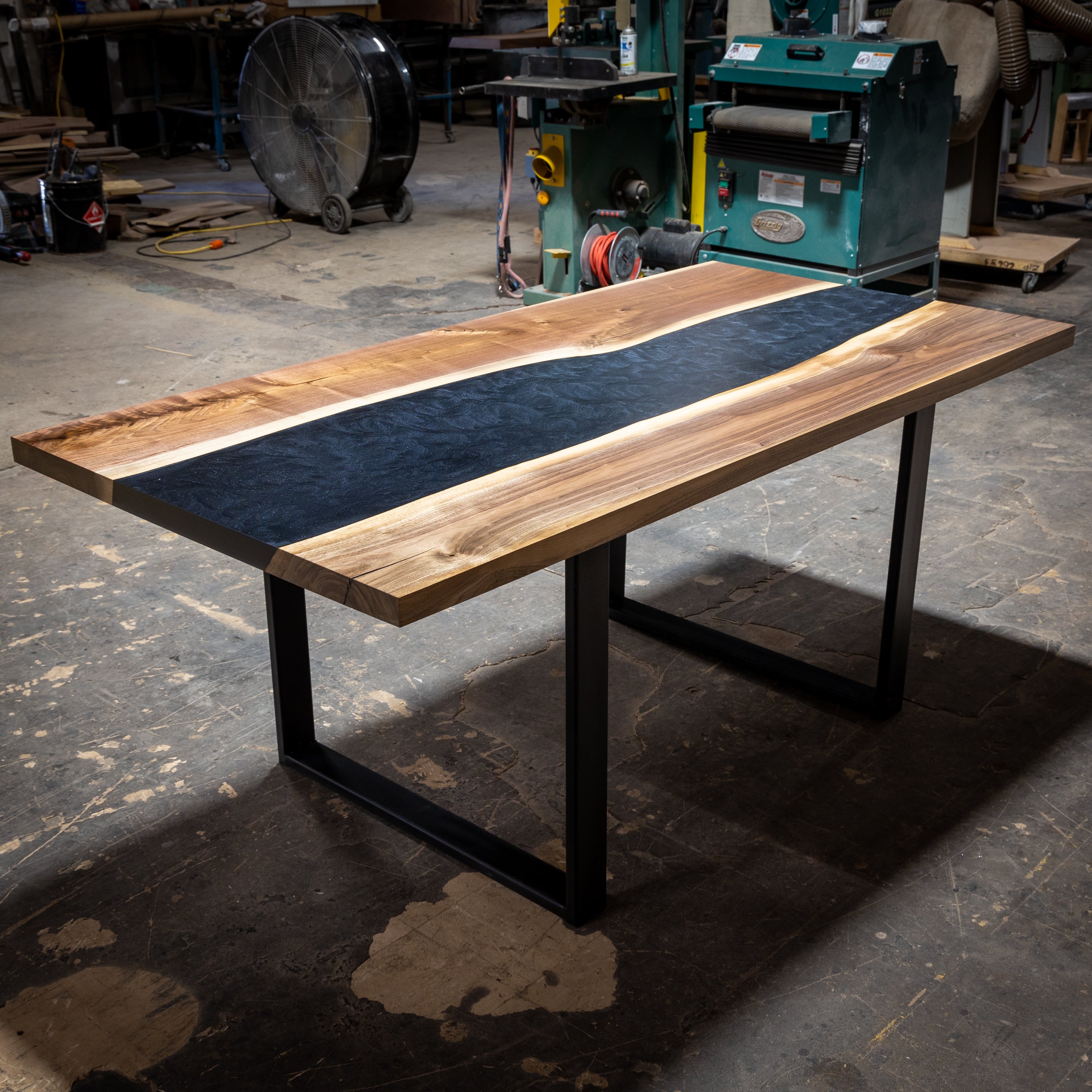 Product image 4: Black Walnut River Epoxy Live Edge Table 3