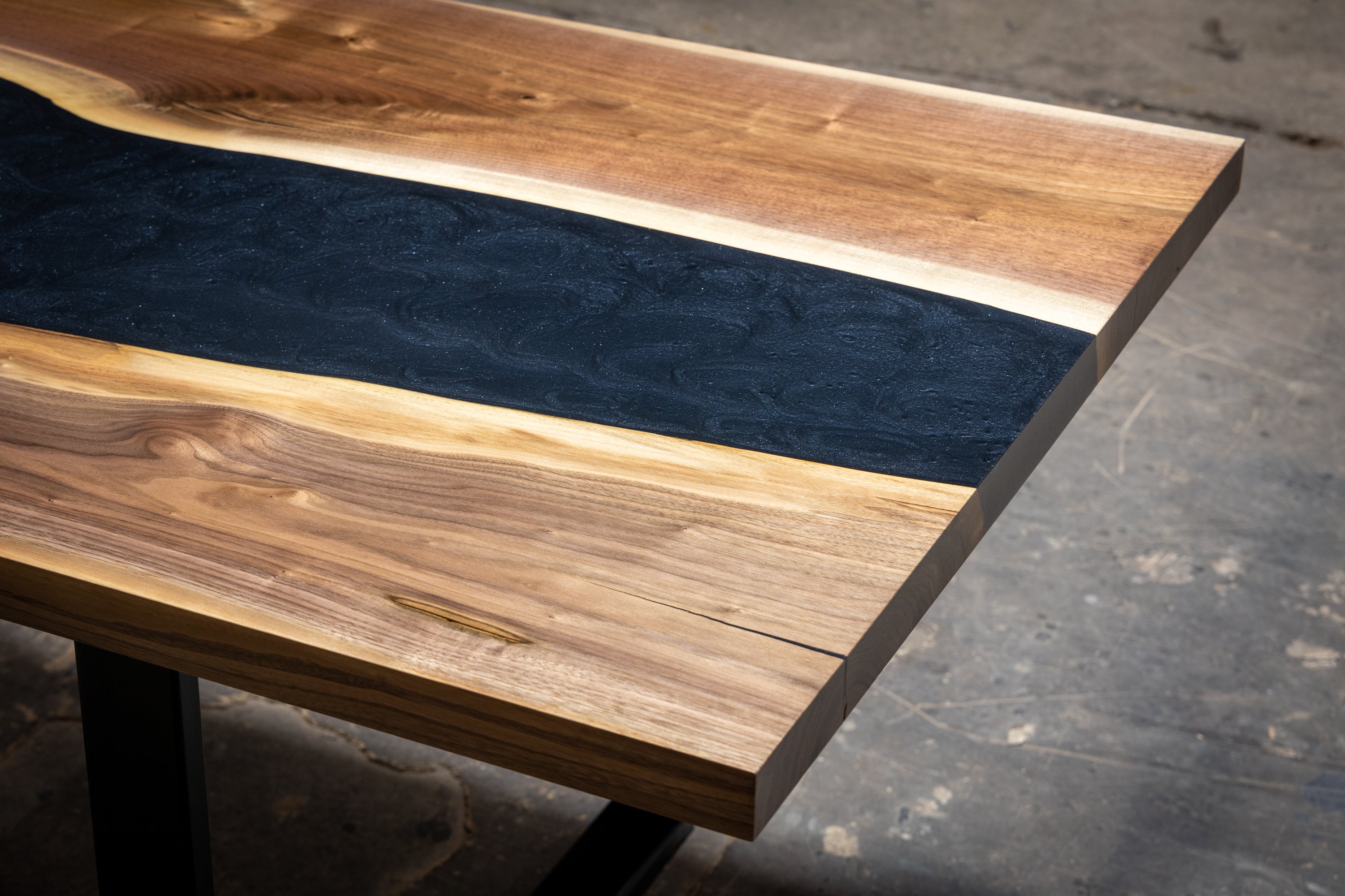 Product image 7: Black Walnut River Epoxy Live Edge Table 6