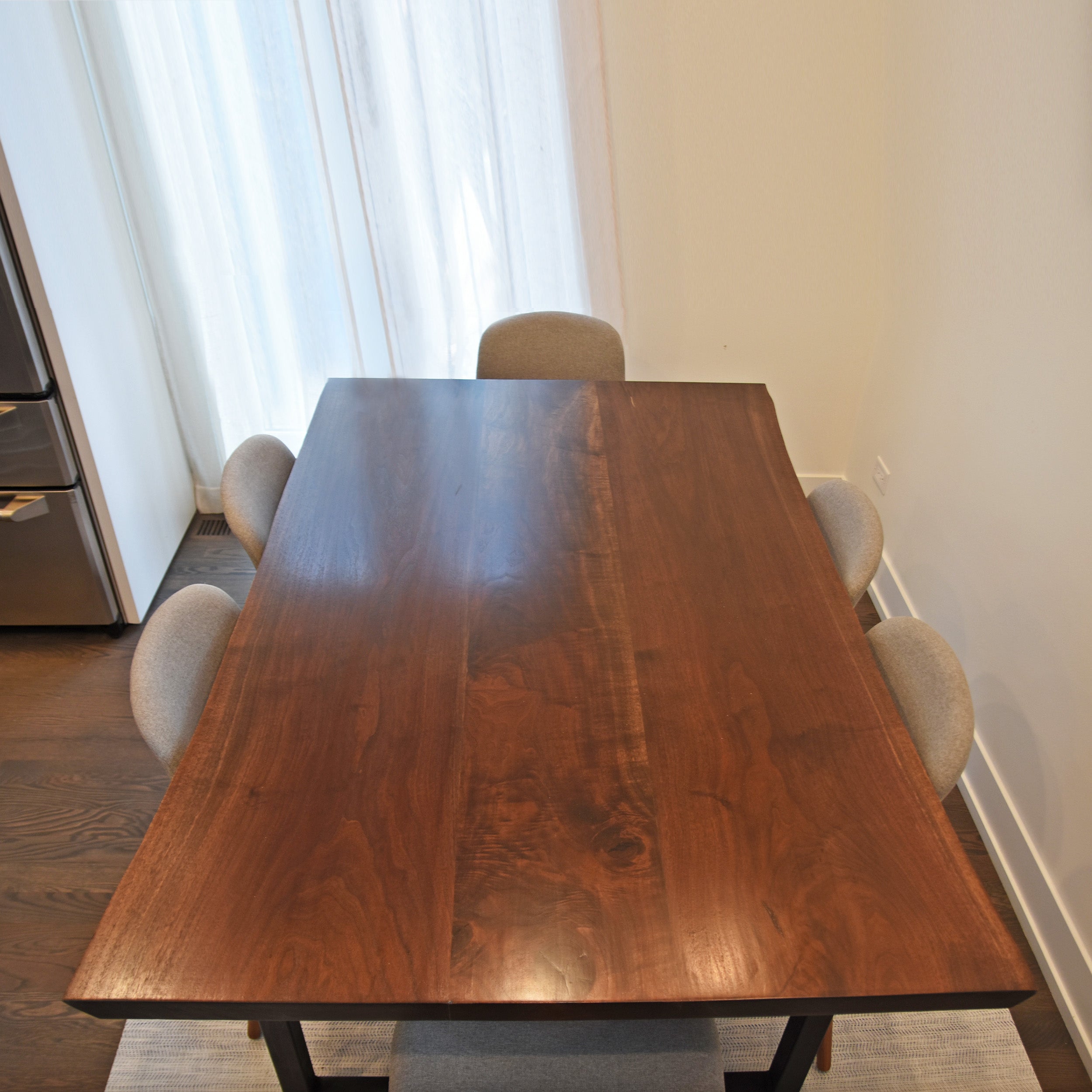 Product image 2: Book Matched Black Walnut Live Edge Dining Table