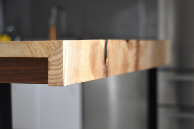 Live edge table kitchen island