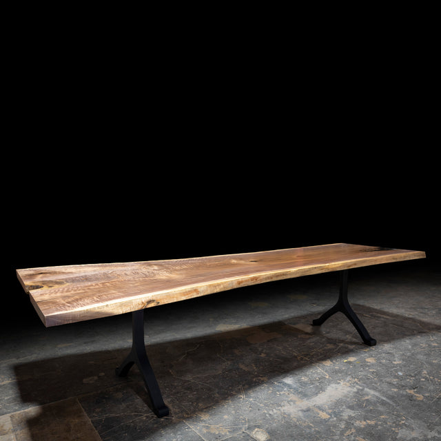 Black Walnut Single Slab Live Edge Dining Table 1