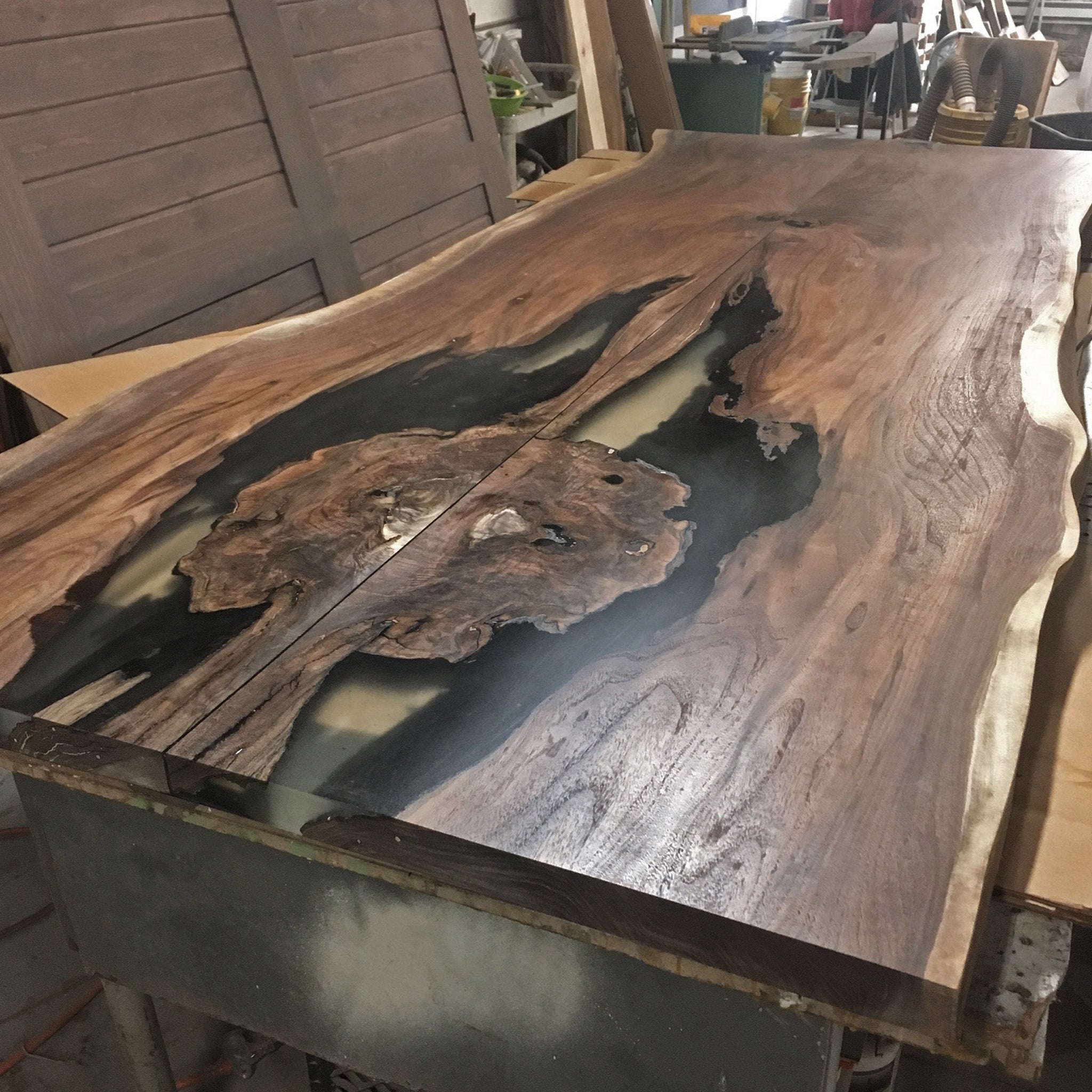 Product image 18: Black Walnut Book Matched Live Edge Dining Table