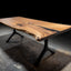 Live Edge Single Slab Black Walnut Dining Table