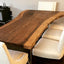 Black Walnut Live Edge Dining Table with Single Slab