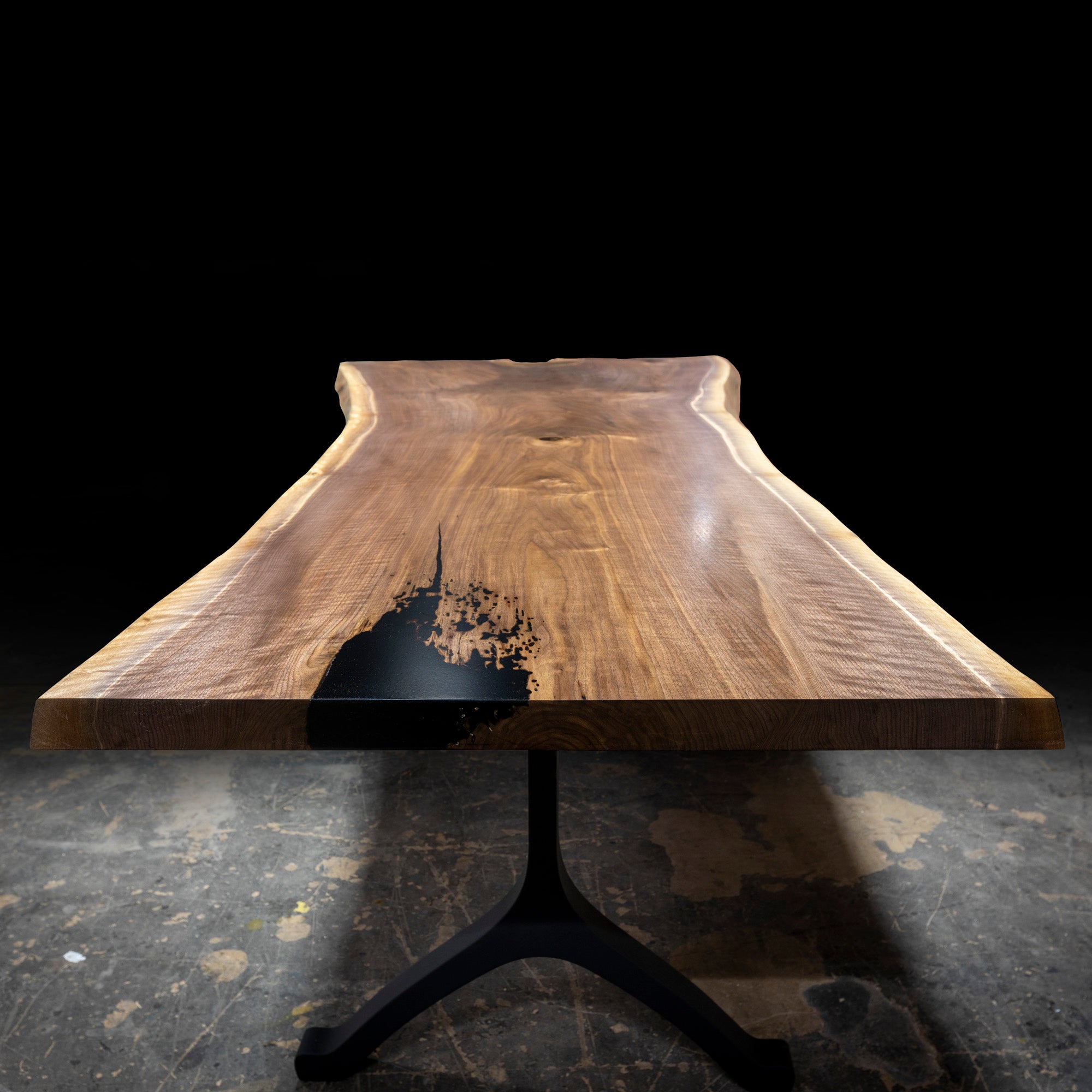 Black Walnut Single Slab Live Edge Dining Table