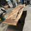 Black Walnut Dining Table with Live Edge and Single Slab