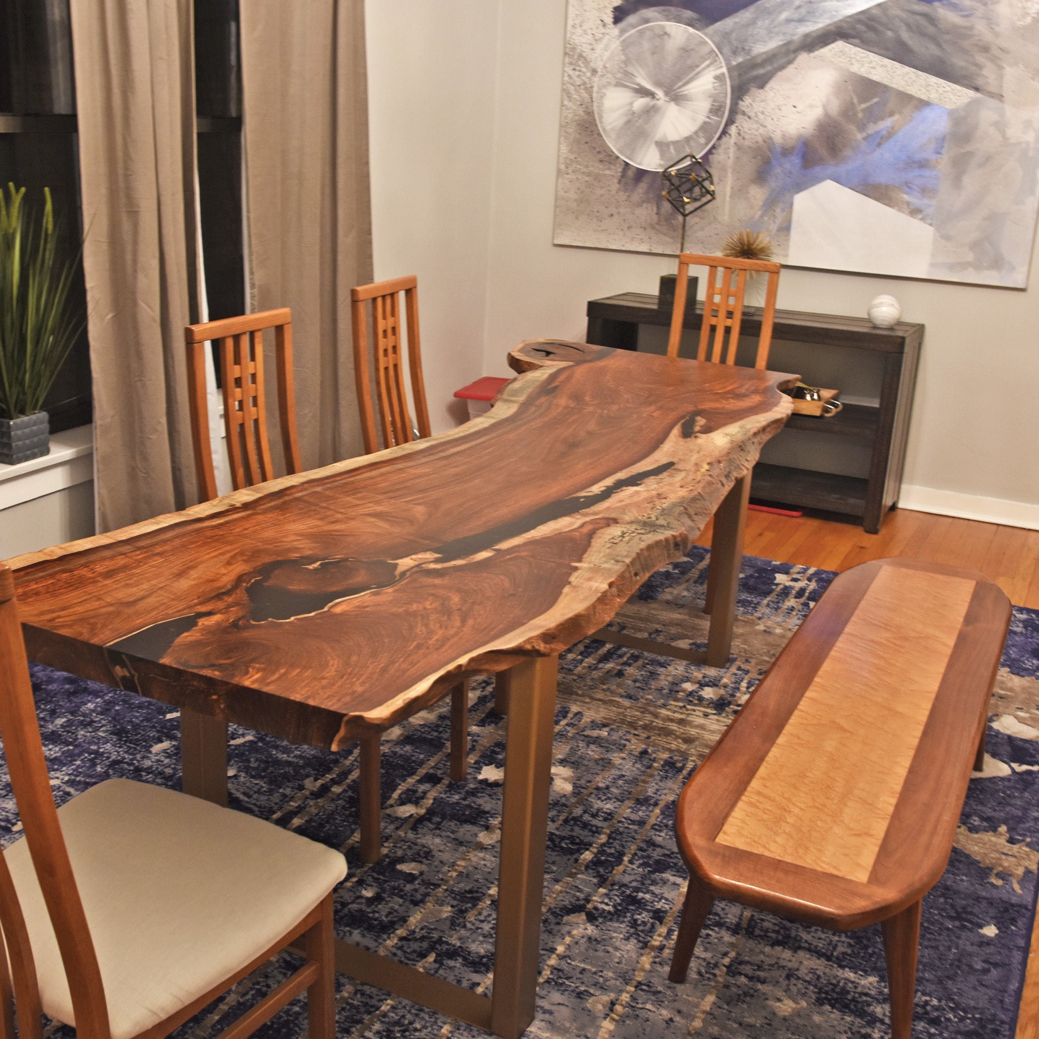 Product image 27: Single Slab Rosewood Dining Table