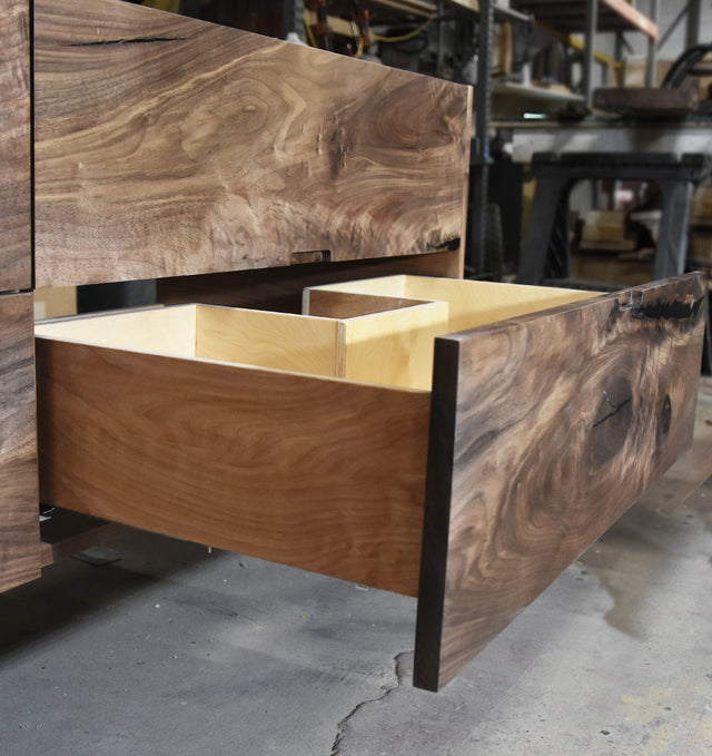 Custom Black Walnut bathroom Vanity Cabinet 2