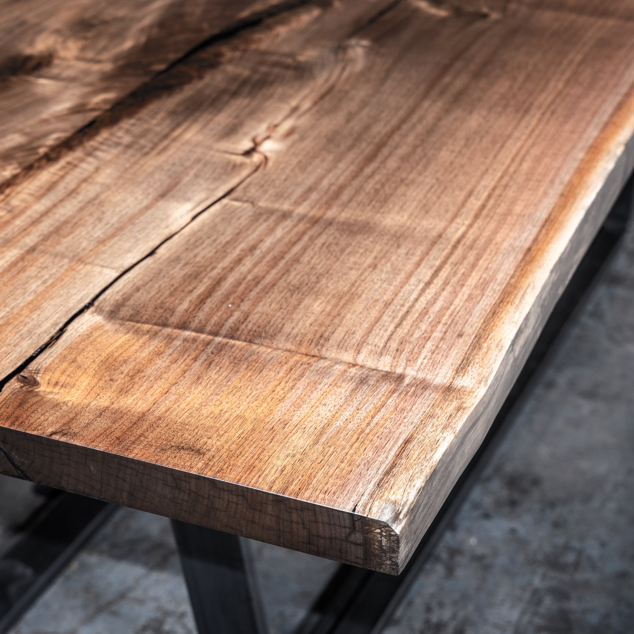 Book Matched Live Edge Dining Table 3