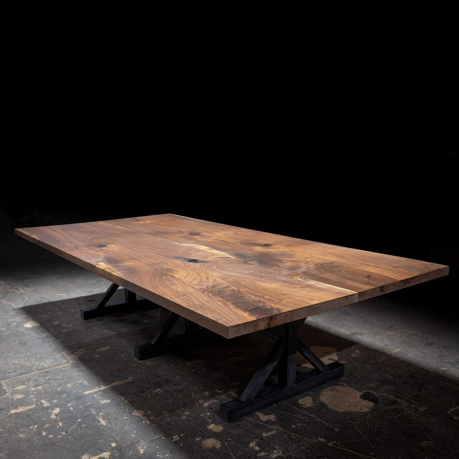 Book Matched Black Walnut Dining Table