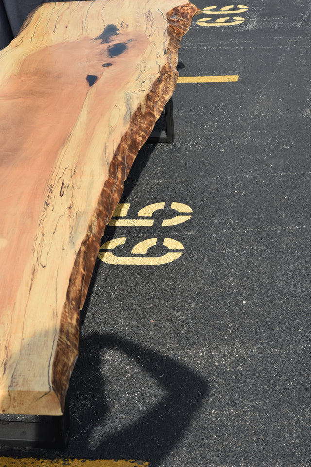 Spalted Maple Live Edge Dining Table