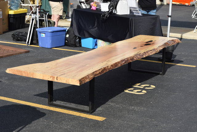 Spalted Maple Live Edge Dining Table