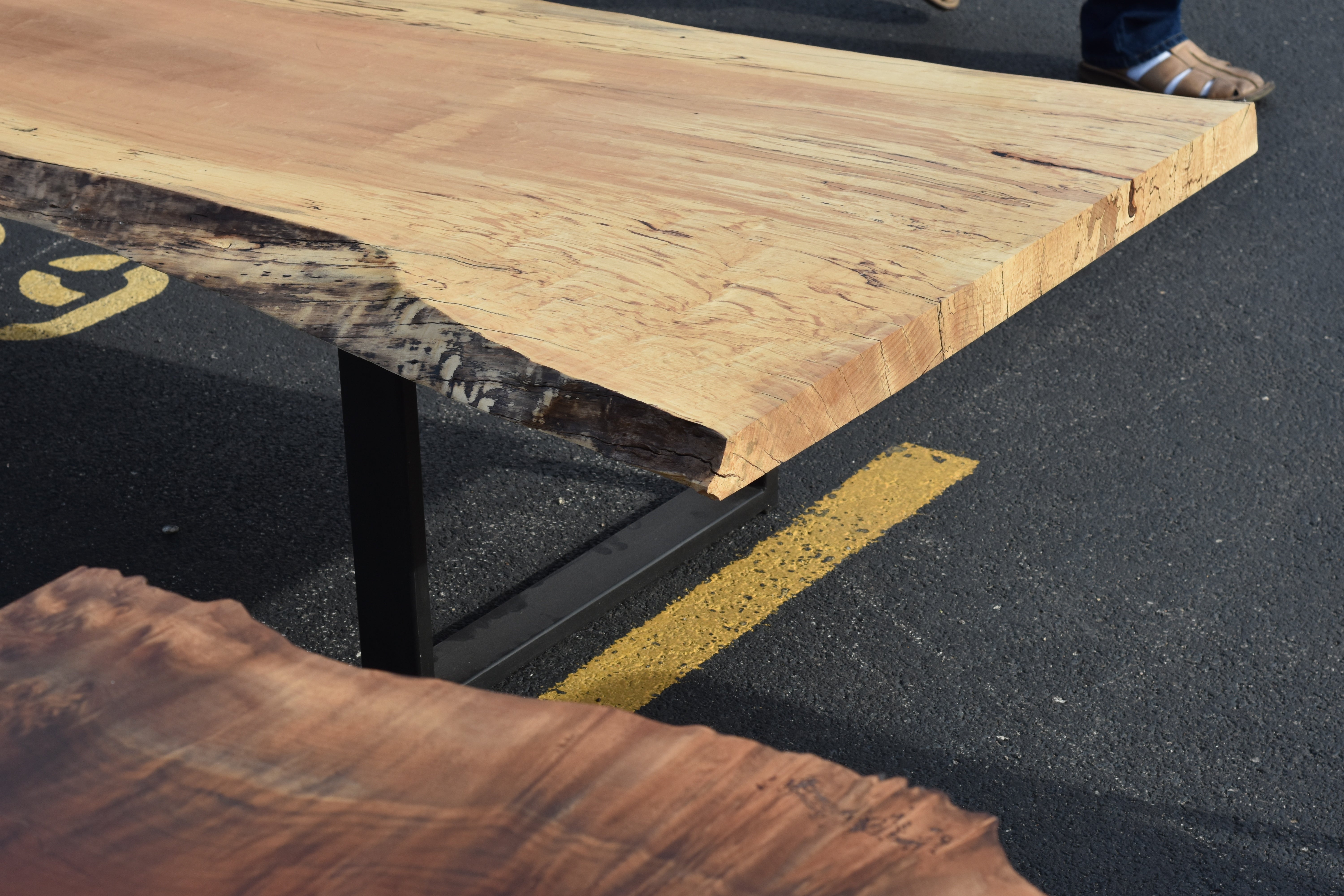 Product image 1: Spalted Maple Live Edge Dining Table