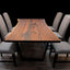 Single Slab Black Walnut Live Edge Dining Table