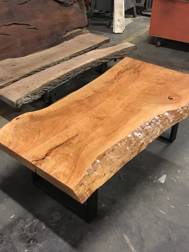 Walnut Coffee Table with Live Edge