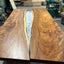 Black Walnut Live Edge River Epoxy Dining Table