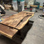 Black Walnut Dining Table with Live Edge and Single Slab