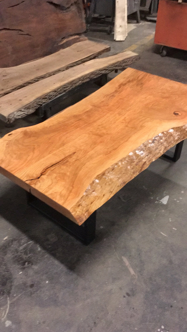 Walnut Coffee Table with Live Edge