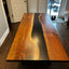 Black Walnut Live Edge River Epoxy Dining Table