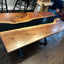 Black Walnut Live Edge River Epoxy Dining Table