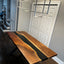 Black Walnut Live Edge River Epoxy Dining Table