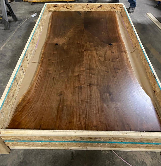 Black Walnut Book Matched Live Edge Dining Table