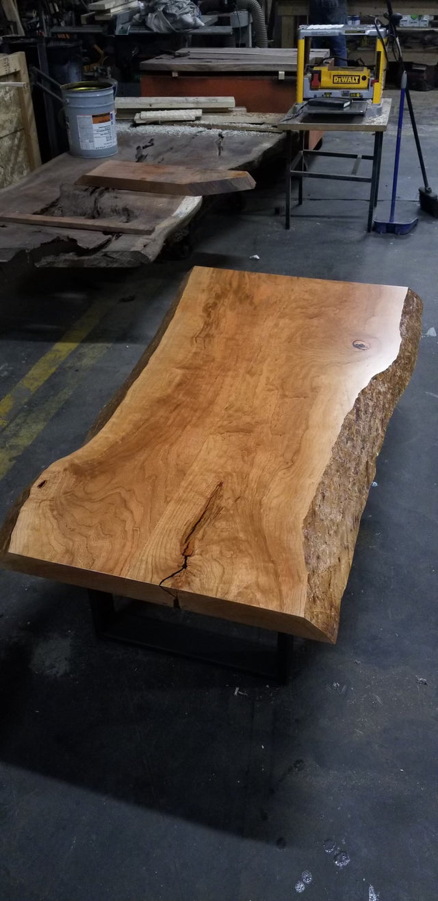 Walnut Coffee Table with Live Edge